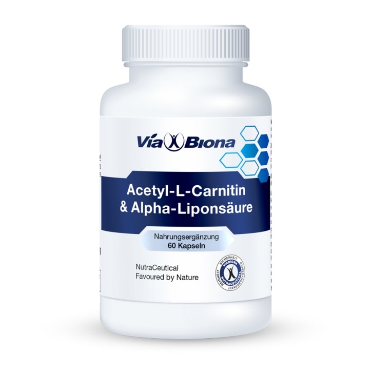 Acetyl-L-Carnitin & Alpha-Liponsäure - Nahrungsergänzungsmittel von ViaBiona