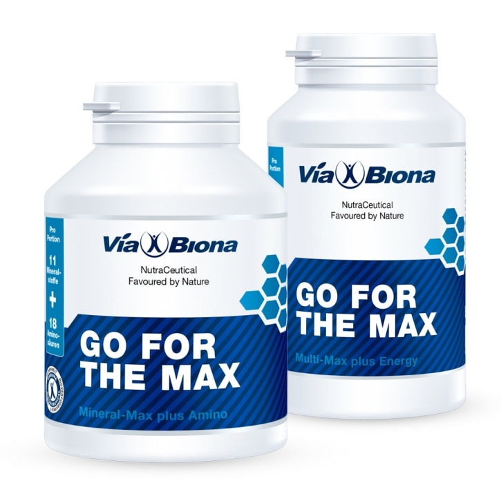 Go for the Max - Nahrungsergänzungsmittel von ViaBiona