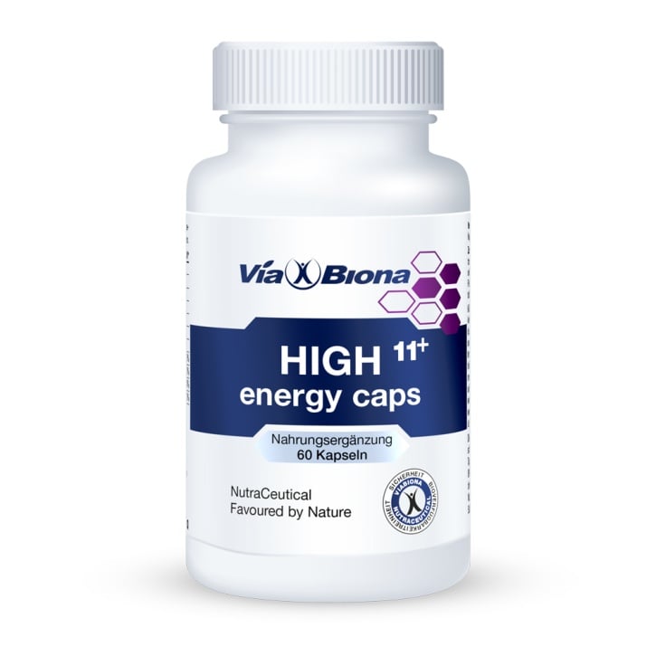HIGH 11+ energy caps - Gehirn & Konzentration von ViaBiona