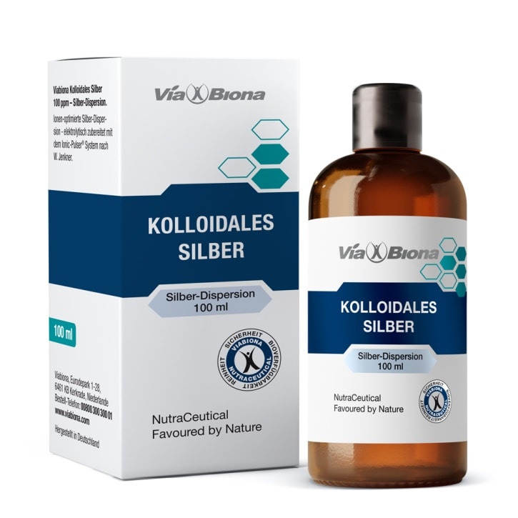Kolloidales Silber 100 ppm - Nahrungsergänzungsmittel von ViaBiona