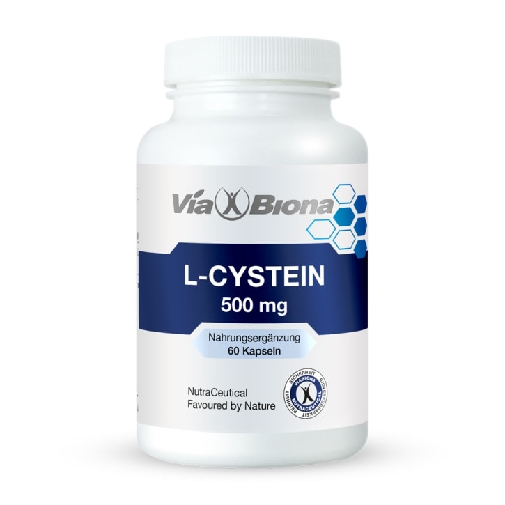 L-Cystein 500 - Nahrungsergänzungsmittel von ViaBiona