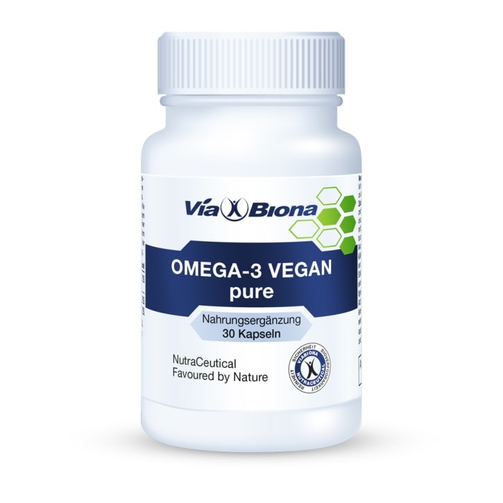 Omega-3 vegan pure aus Algenöl - Nahrungsergänzungsmittel von ViaBiona