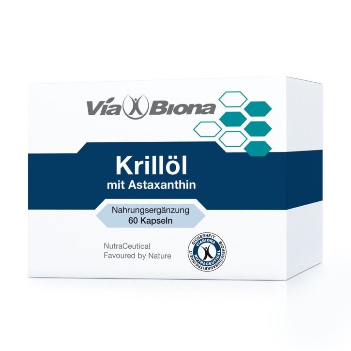 Original Viabiona Krillöl-Kapseln + Astaxanthin - Herz & Kreislauf von ViaBiona