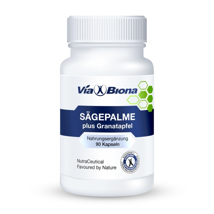 Sägepalme plus Granatapfel - Nahrungsergänzungsmittel von ViaBiona