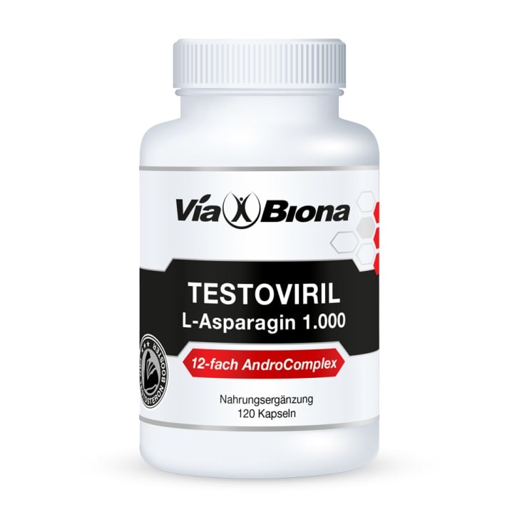 Testoviril max. + L-Asparagin 1.000 - Männer & Prostata von ViaBiona