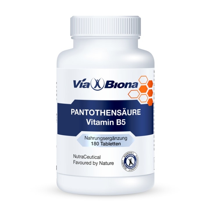 Vitamin B5 Pantothensäure - Nahrungsergänzungsmittel von ViaBiona