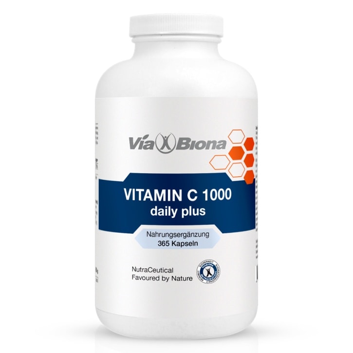 Vitamin C 1000 daily plus - Nahrungsergänzungsmittel von ViaBiona